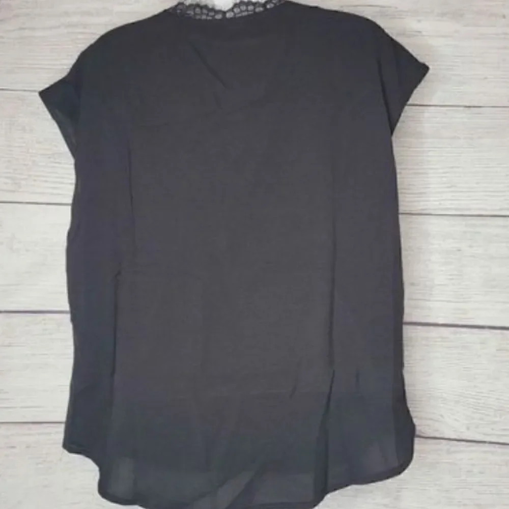 Women's Loose Fit Fringe V Neck Top Small‎ - Picture 5 of 5
